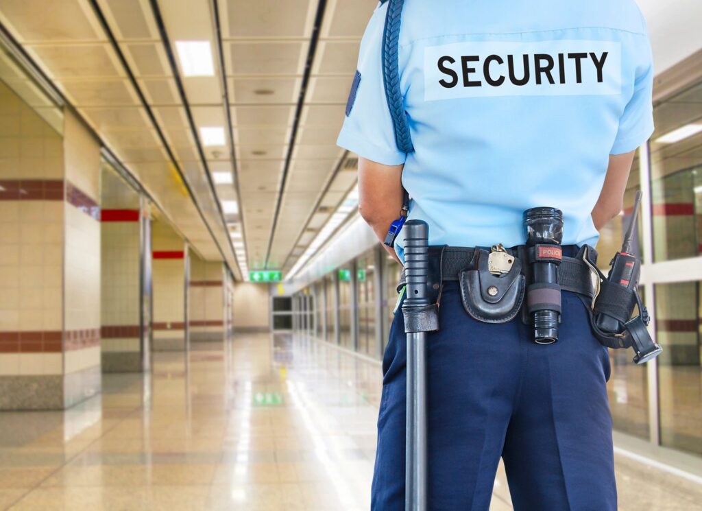 The image of the security guard emphasizes how an NDA protects your ideas.